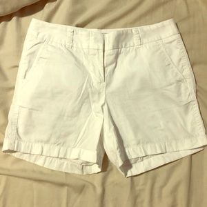 J Crew chino white shorts size 2